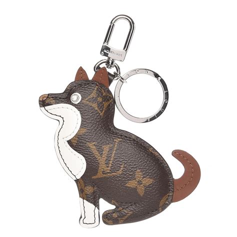 lv shiba inu keychain|Louis Vuitton Monogram Dog Keychain Bag Charm Shiba Inu.